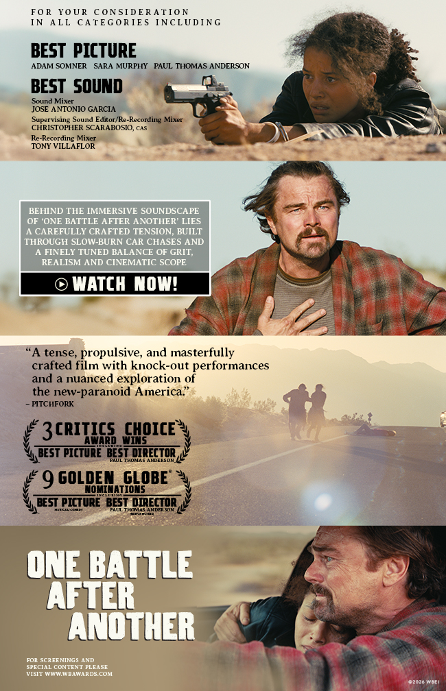 Behind the immersive soundscape of ‘One Battle After Another’ lies a carefully crafted tension, built through slow-burn car chases and a finely tuned balance of grit, realism and cinematic scope. Watch now!